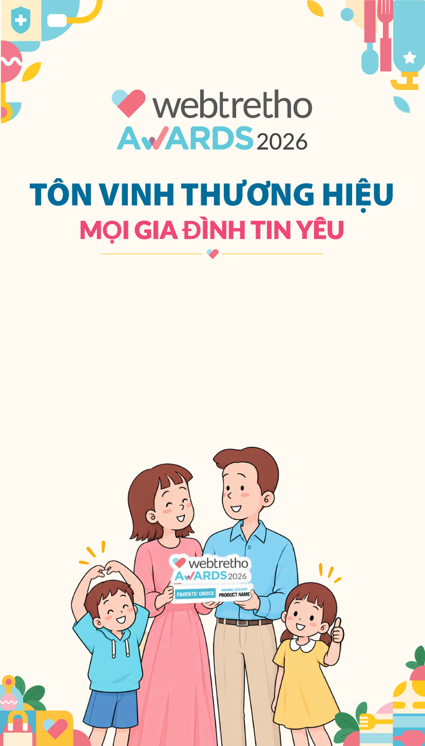 Webtretho Awards 2026 - Tôn vinh thương hiệu mọi gia đình tin yêu